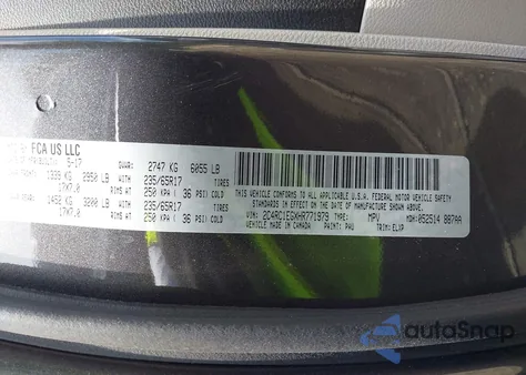 2017 Chrysler Pacifica Touring-L Plus из США, поврежденный, VIN 2C4RC1EGXHR771979